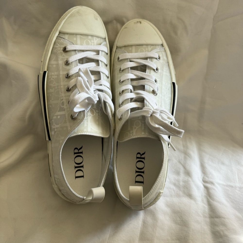 Dior B23 Low Top Sneaker Men White Size 44 / US 11 - Picture 3 of 9